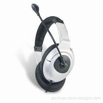 Headset Microphone with 32 Ohms/2.2KΩ Impedance and 2 x 40mm Mylar Speaker